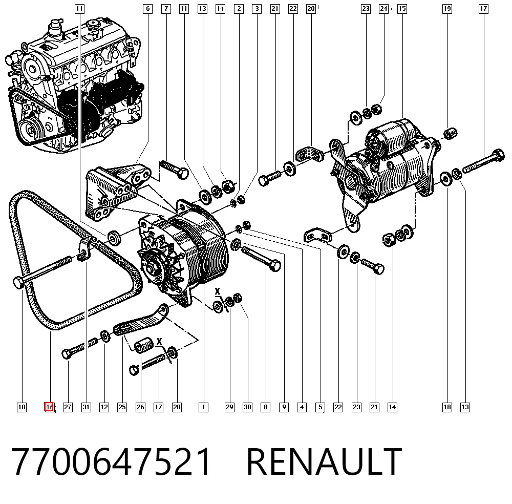 Купить 10X1013 Continental/Siemens Ремень генератора