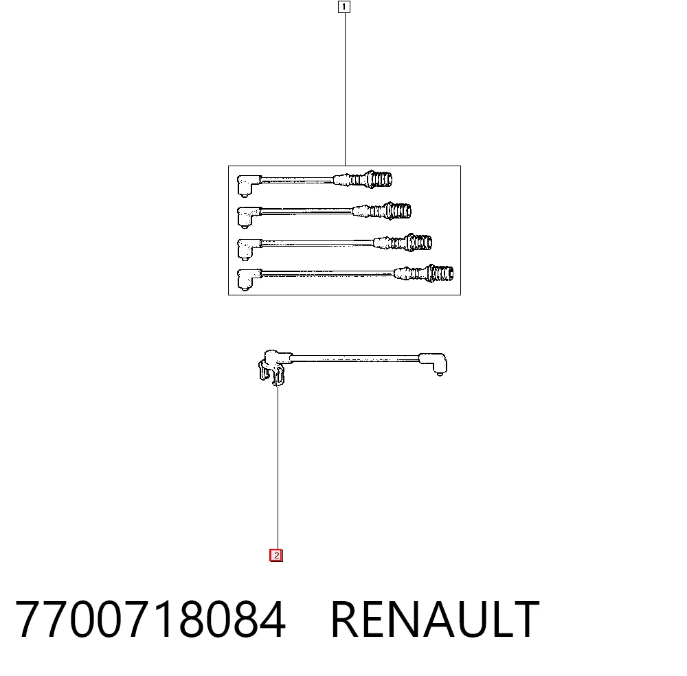 Провода высоковольтные на Renault Trafic I TXX