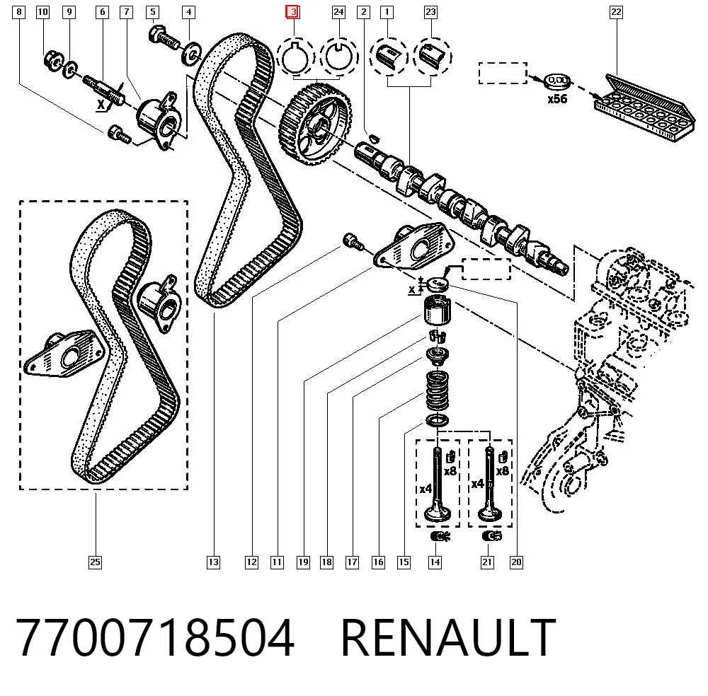 7700718504 Renault (RVI)