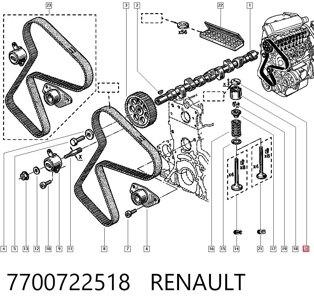 7700722518 Renault (RVI)