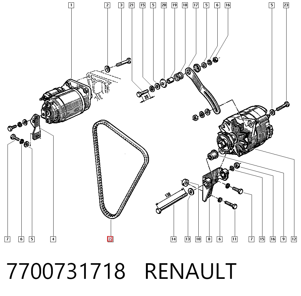 Купить 0059977892 Mercedes Ремень генератора