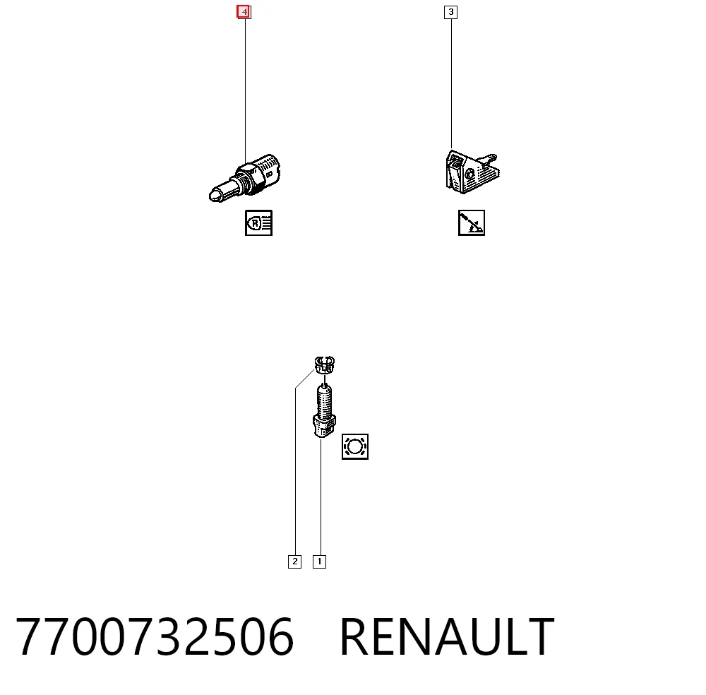  Датчик заднего хода Renault 11 