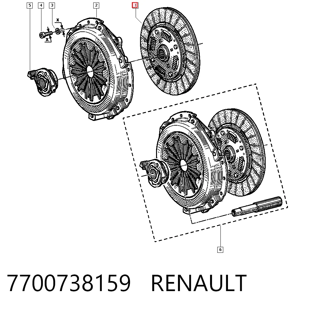 Диск сцепления Fiat/Alfa/Lancia 46467810