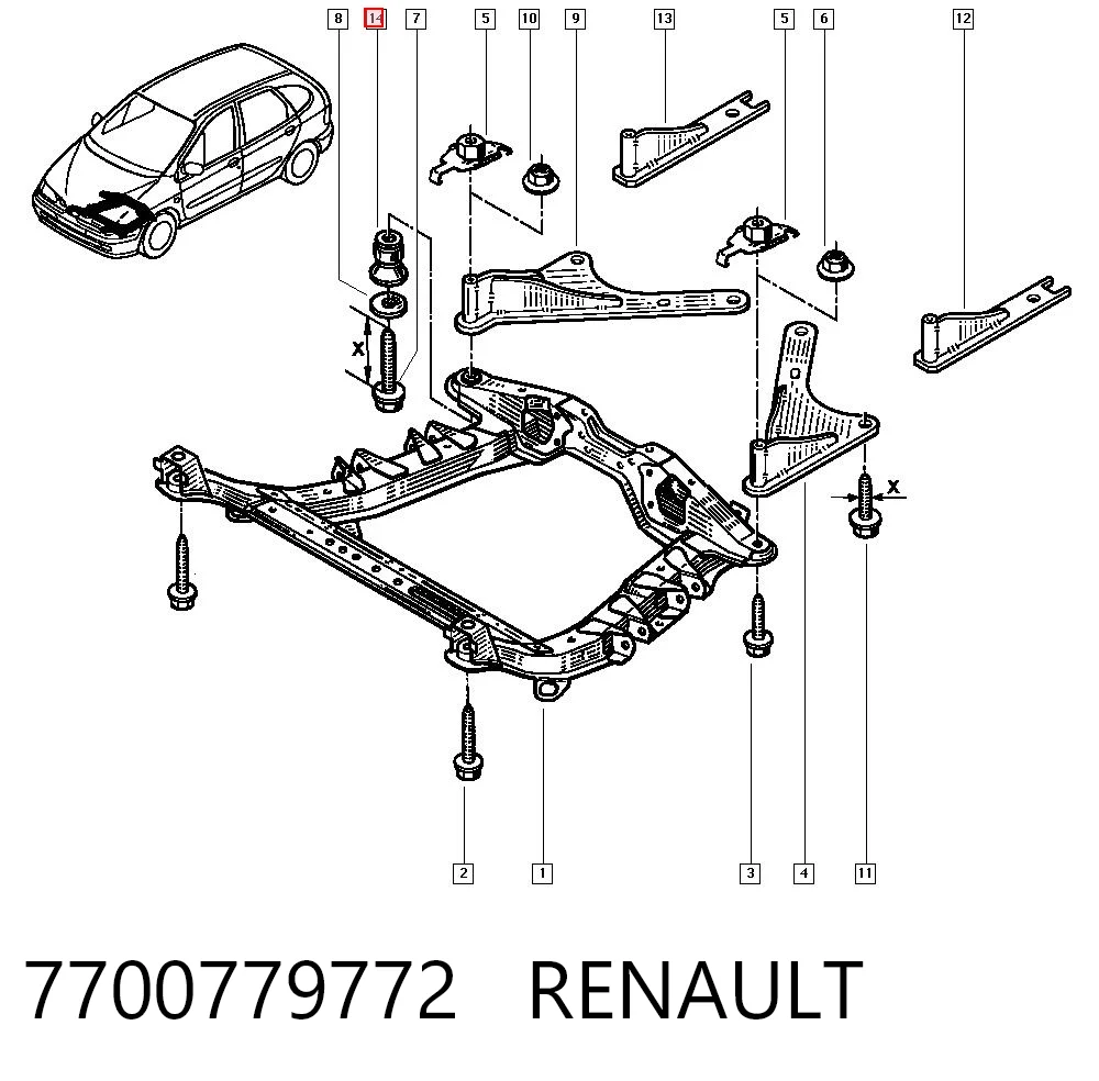 Сайлентблок передней балки Formpart/Otoform 22407228S цена, от 4.70 USD
