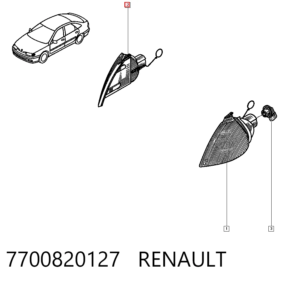 Правый указатель поворота Polcar 6032191E цена, от 8.40 USD