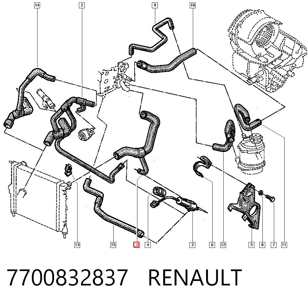 7700832837 Renault (RVI)