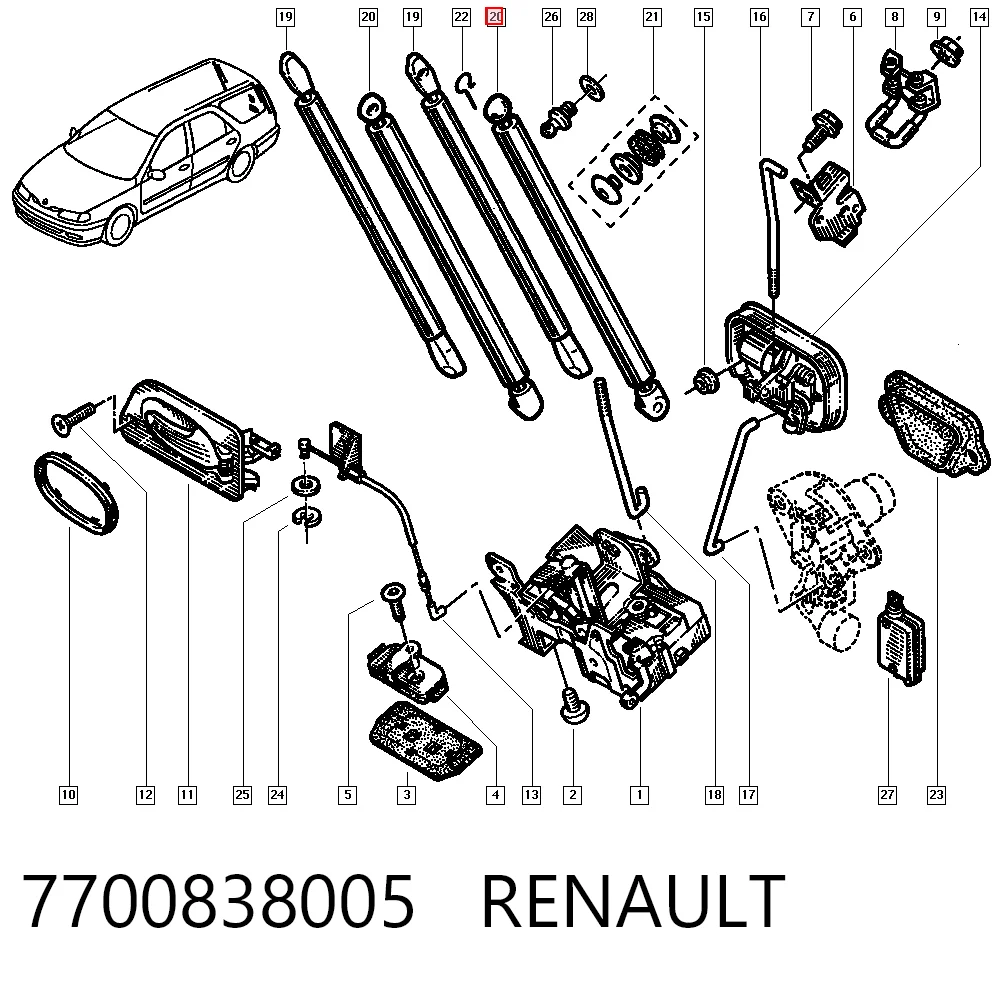 Купить 430719037800 Magneti Marelli Амортизатор двери багажника