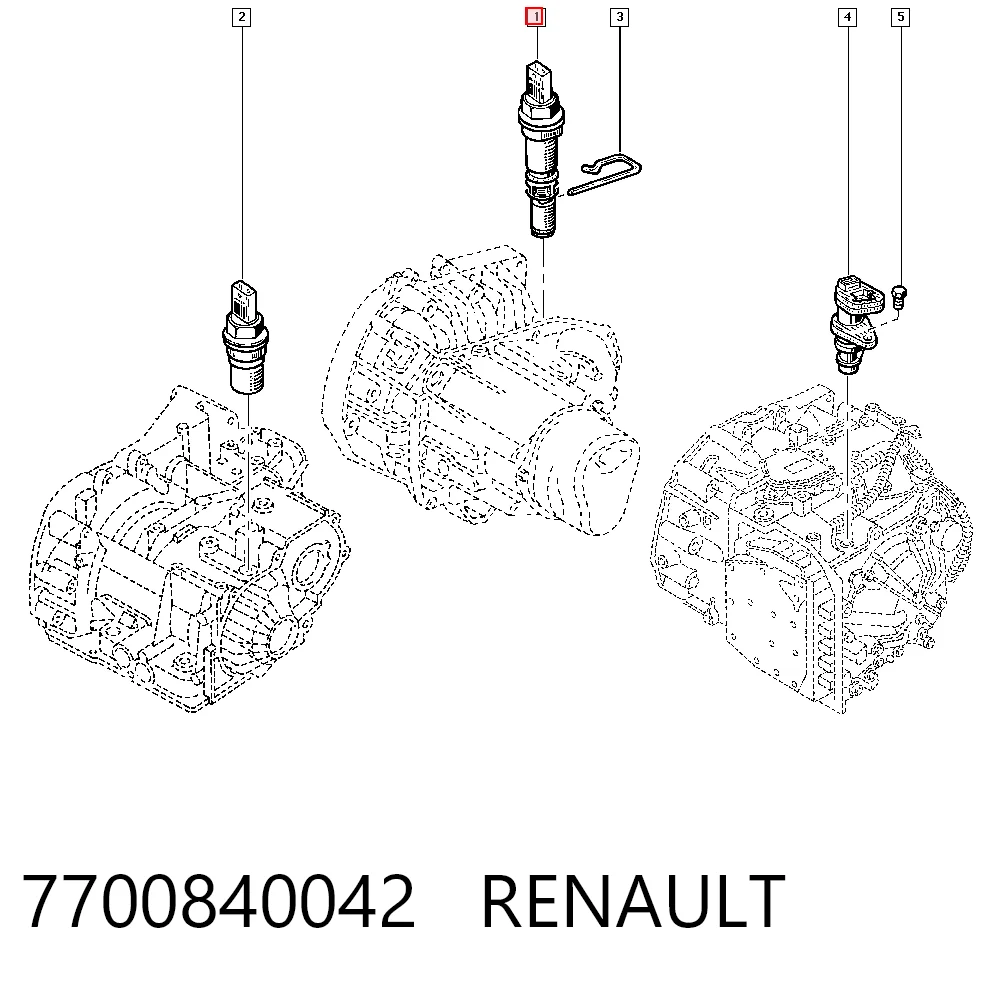 7700840042 Renault (RVI) Датчик скорости спидометра