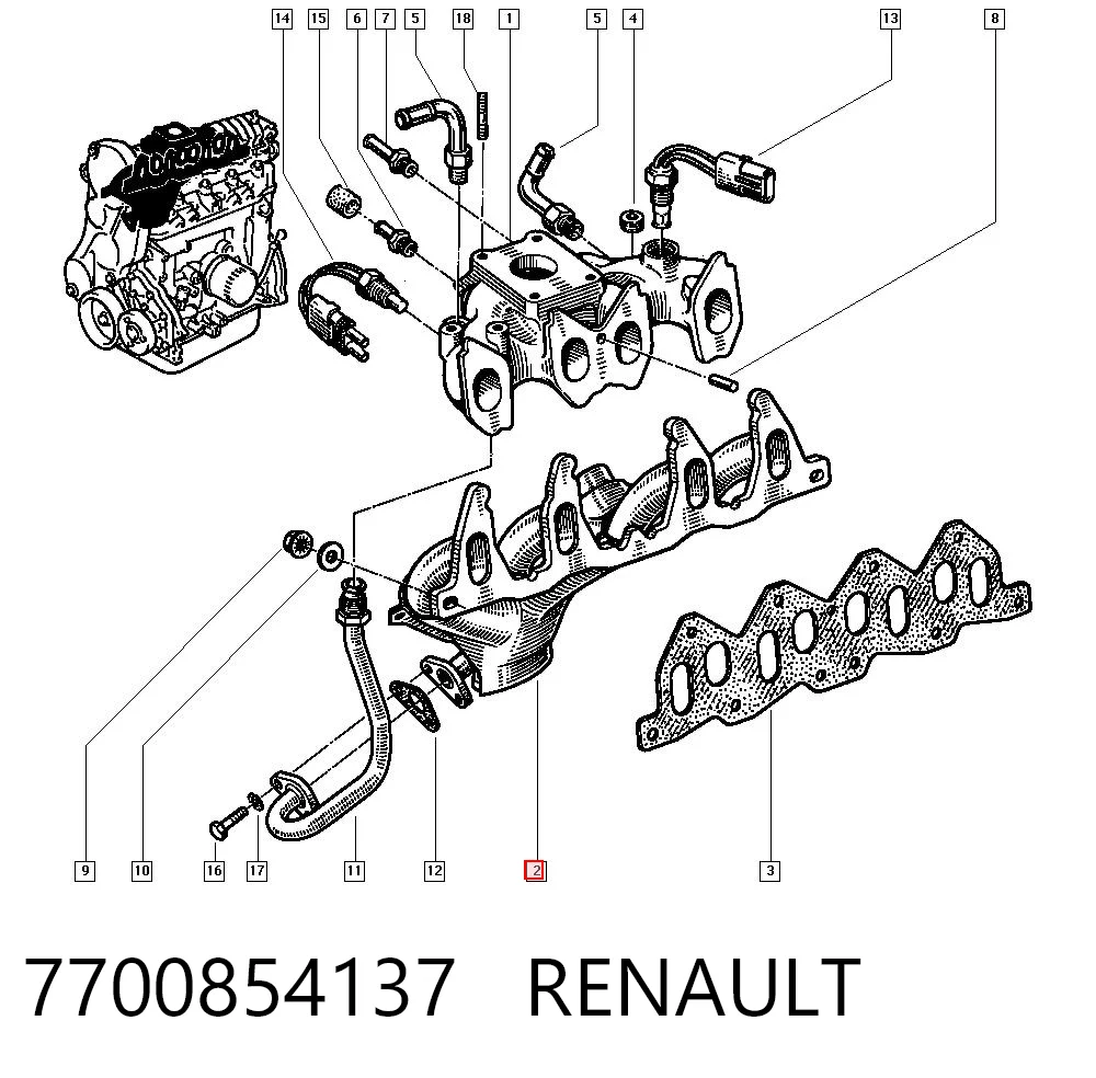 7700854137 Renault (RVI)