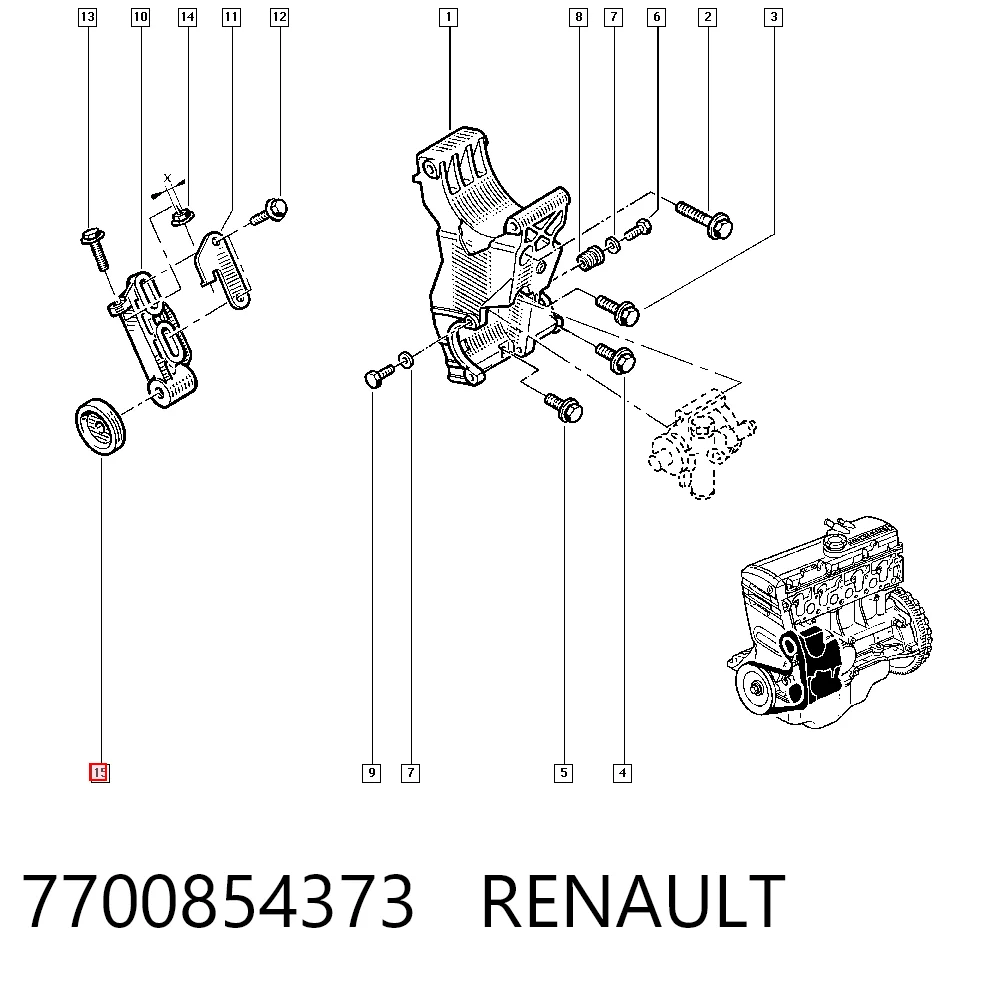 Паразитный ролик 331316170862 Magneti Marelli
