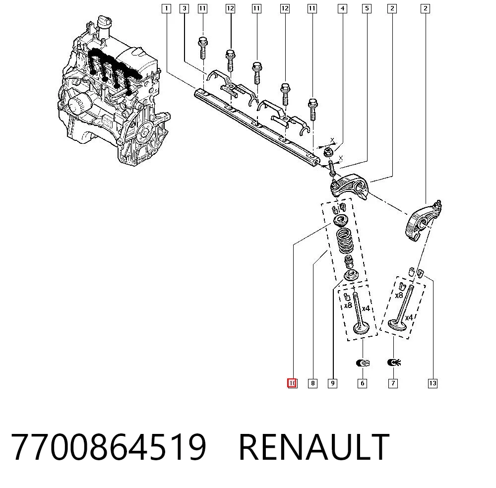 7700864519 Renault (RVI)