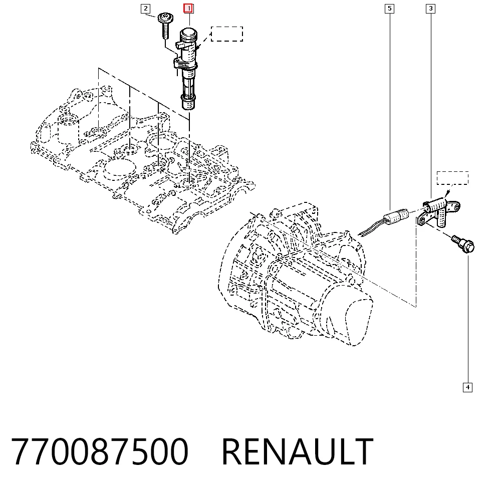 770087500 Renault (RVI) Катушка зажигания