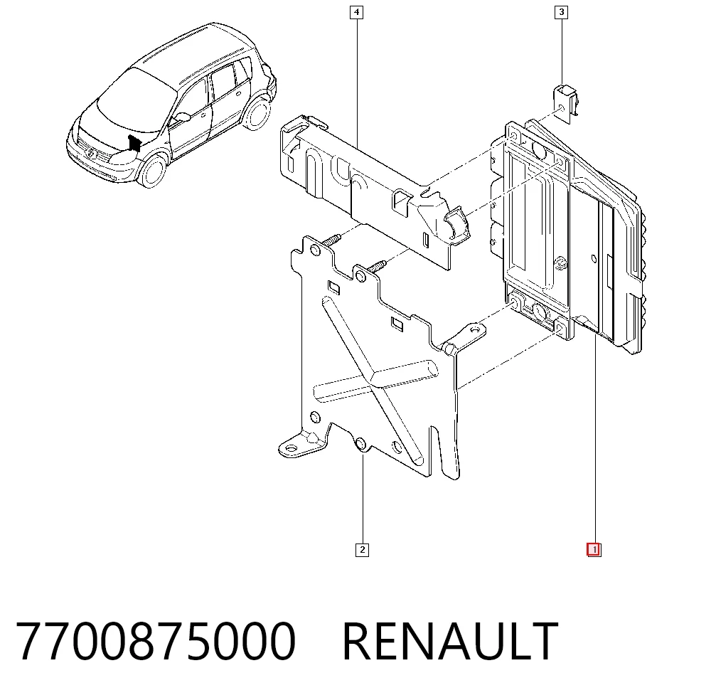 7700875000 Renault (RVI) Катушка зажигания