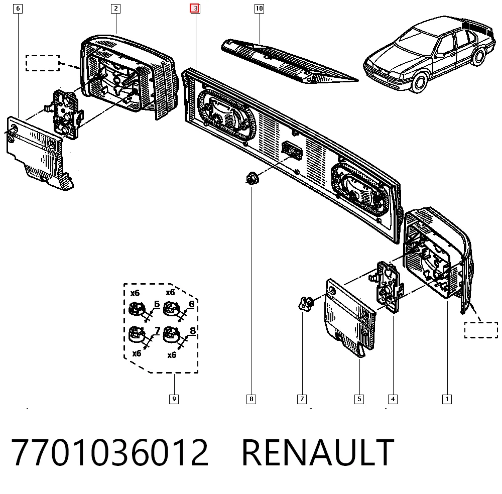 7701036012 Renault (RVI)