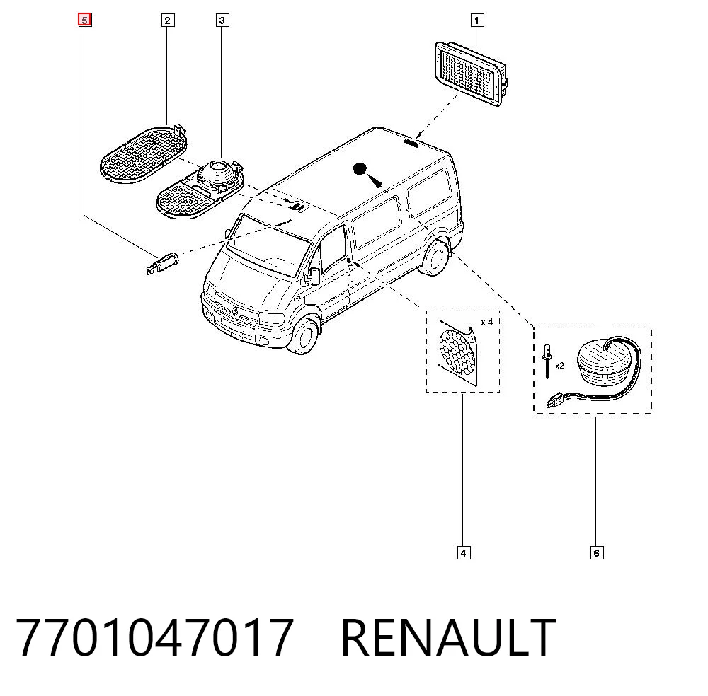 7701047017 Renault (RVI)