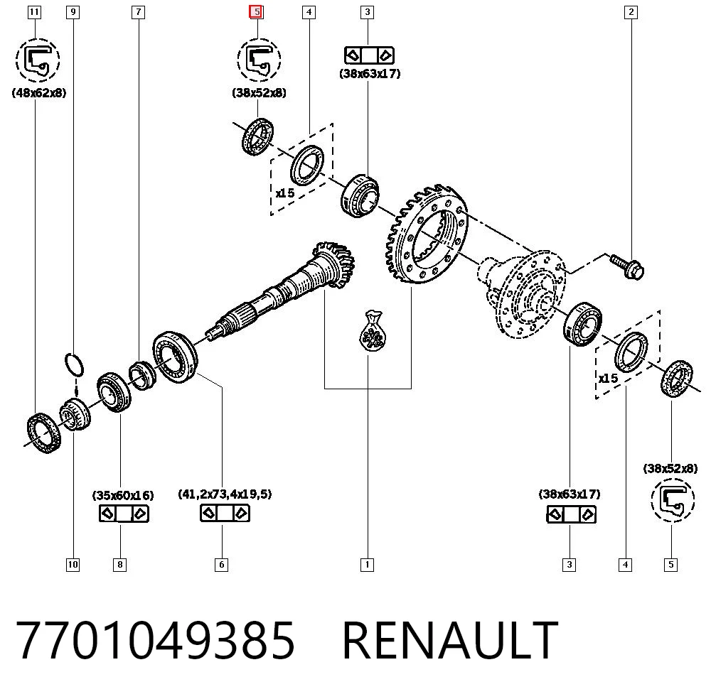 7701049385 Renault (RVI)