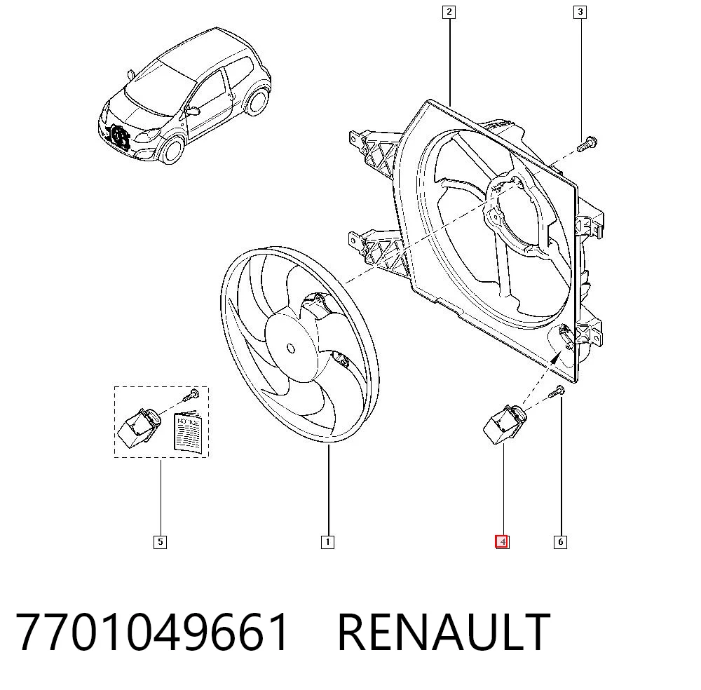 7701049661 Renault (RVI) Регулятор оборотов вентилятора охлаждения (блок управления)