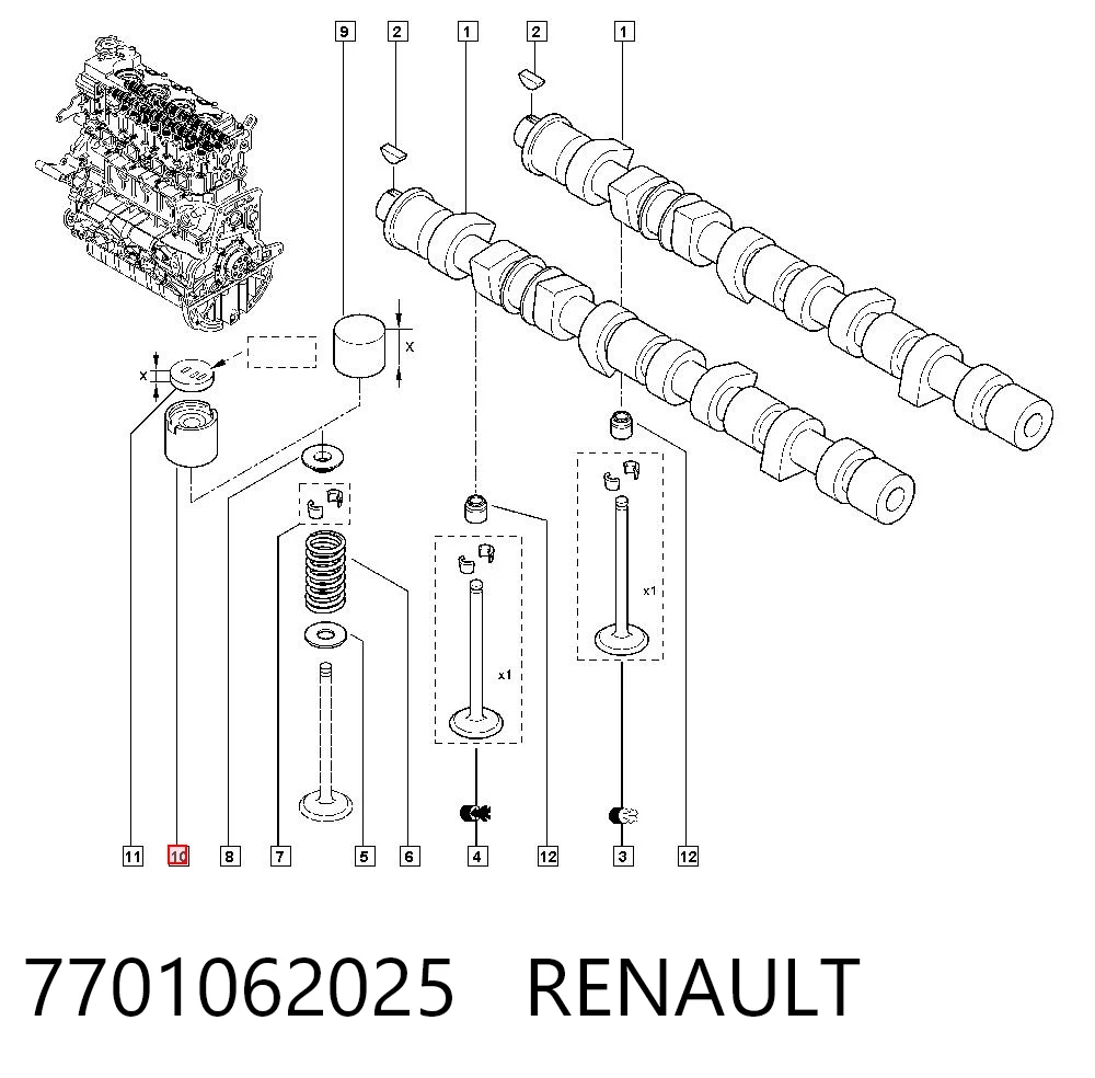 7701062025 Renault (RVI)