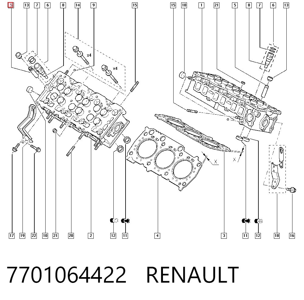  Направляющая клапана Renault Vel Satis 