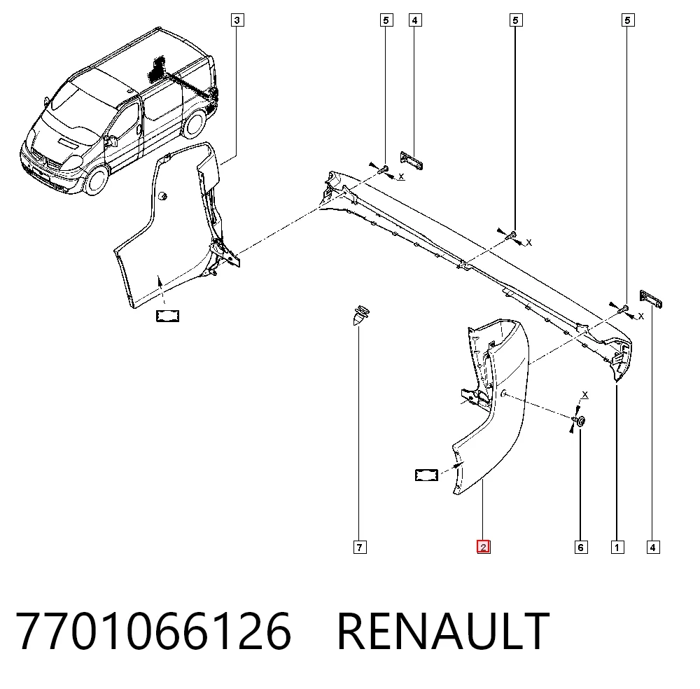 Бампер задний, левая часть 91166148 Opel