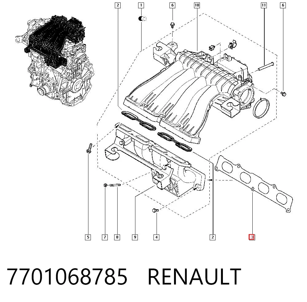 7701068785 Renault (RVI)