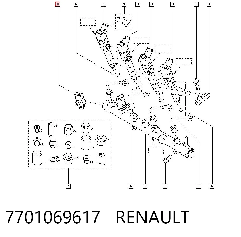 7701069617 Renault (RVI) Манометры