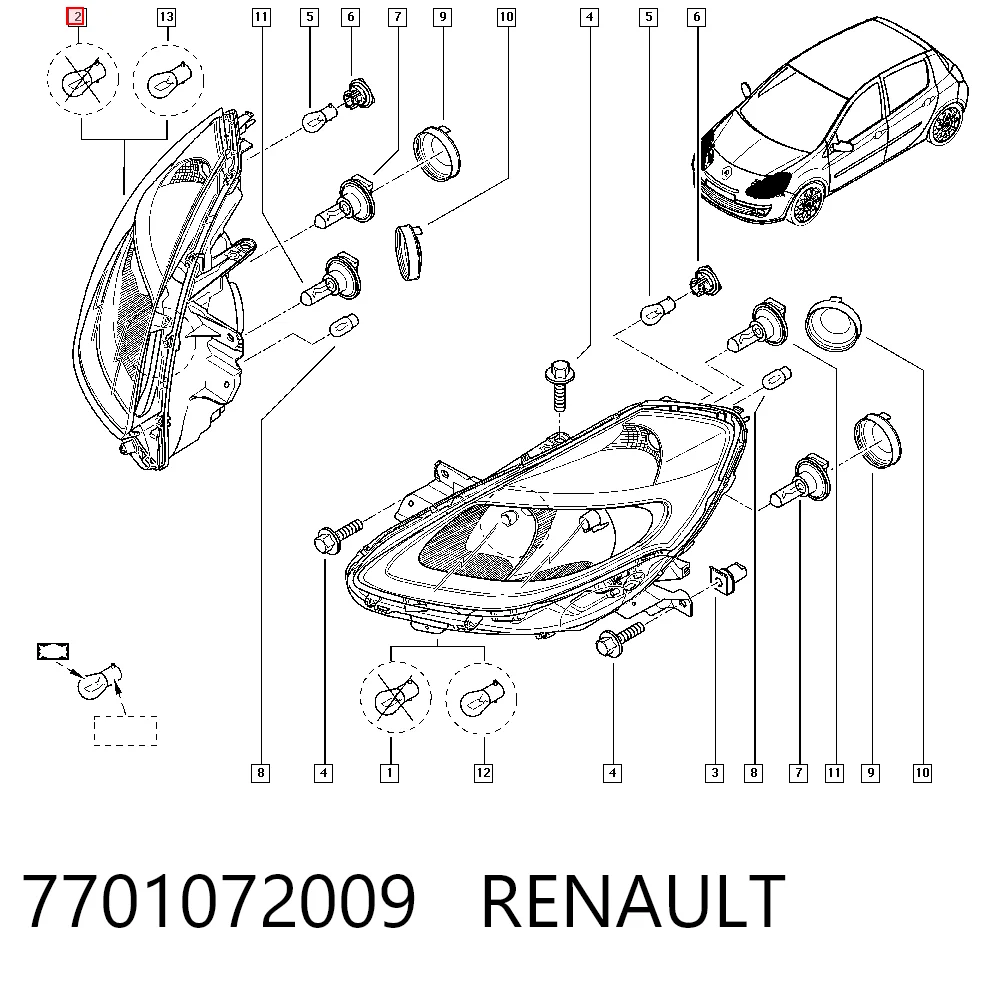 Правая фара 44056 VALEO