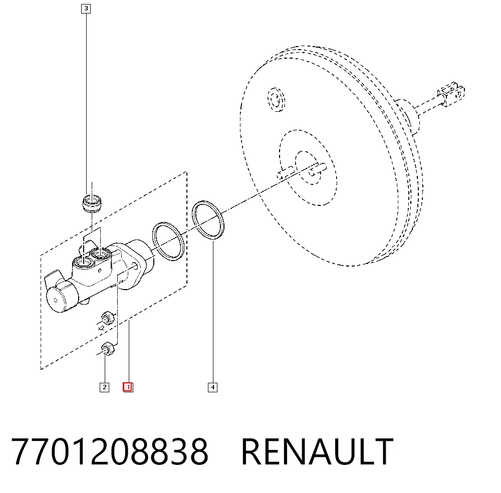 Цилиндр главный тормоза (гидротормозов) Renault Clio III GRANDTOUR универсал (KR01) (2008 - 2026) цена, от 50.07 USD