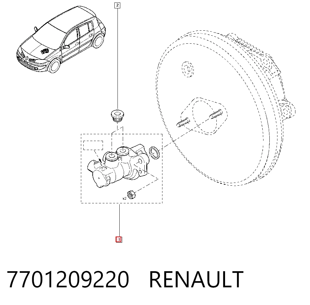 Купить 204701702 Bosch Главный тормозной цилиндр