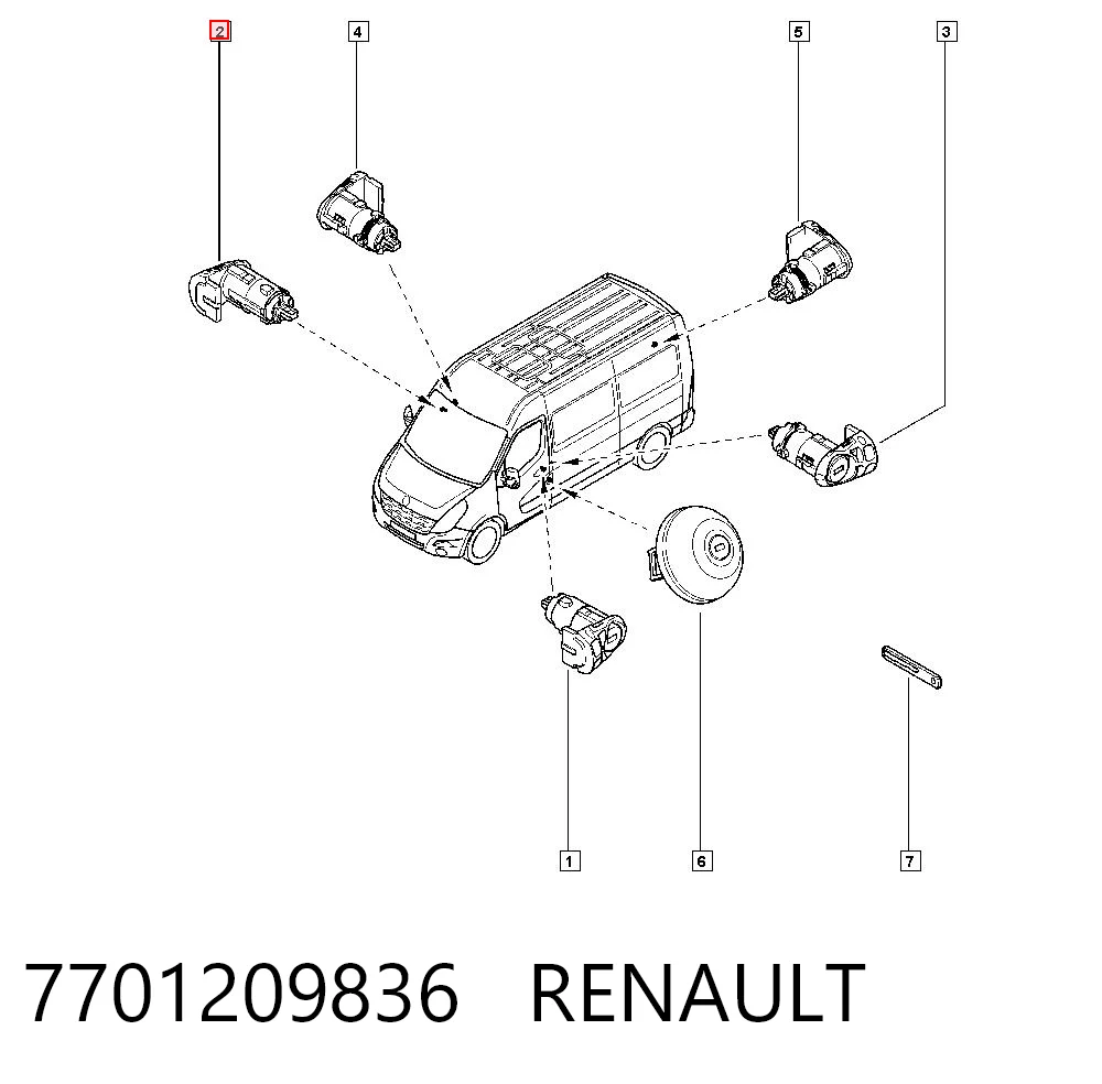 7701209836 Renault (RVI)