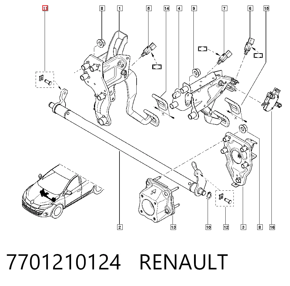 7701210124 Renault (RVI)