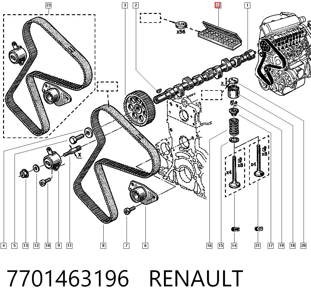 7701463196 Renault (RVI)