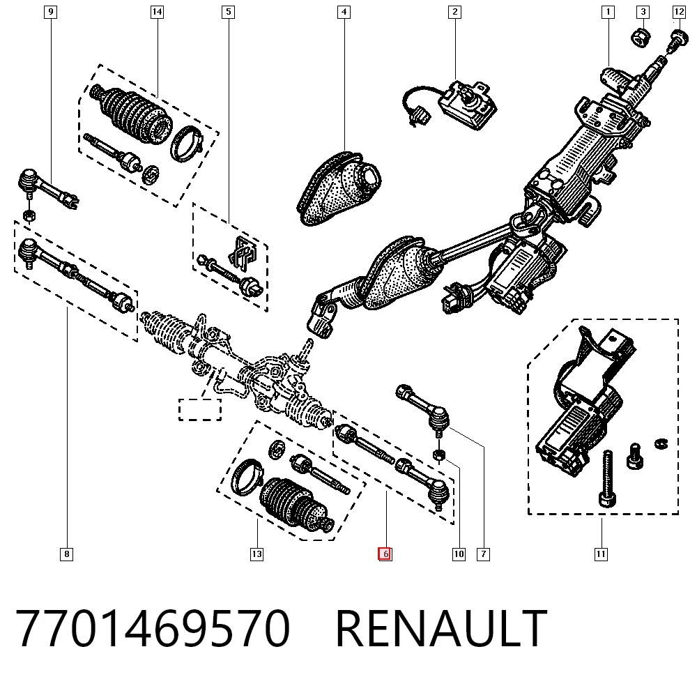 Тяга рулевая поперечная Polcar R643