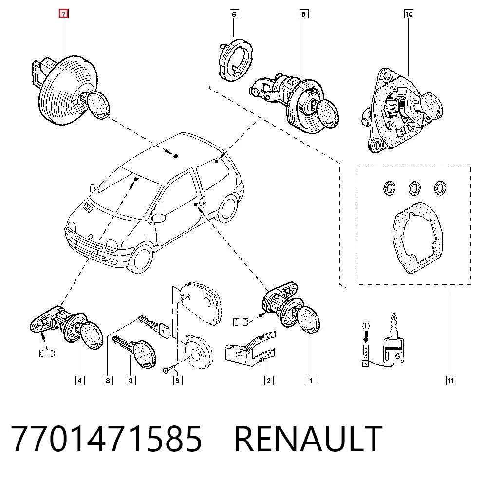 7701471585 Renault (RVI) Крышка топливного Бака
