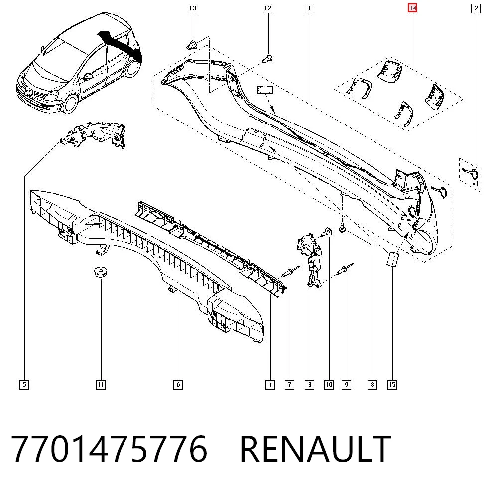 7701475776 Renault (RVI)