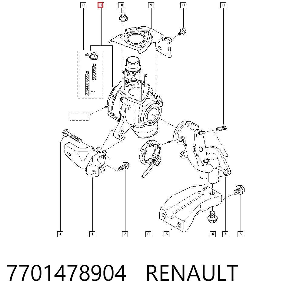 Купить Турбина Рено Сценик GRAND III JZ0, JZ1