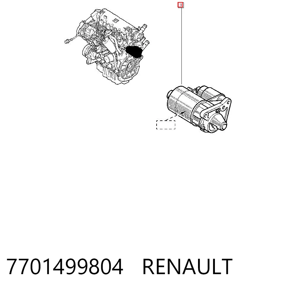 7701499804 Renault (RVI) Стартер автомобиля