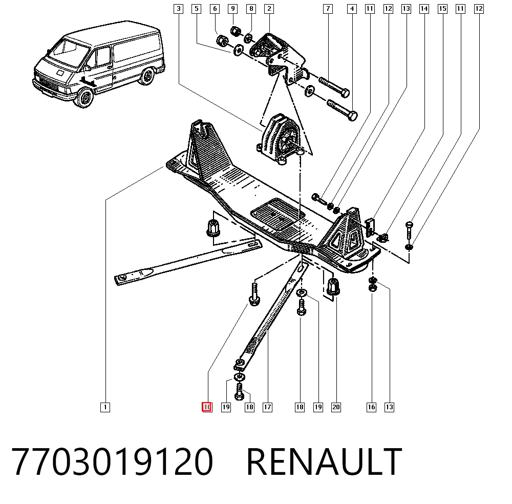 7703019120 Renault (RVI)