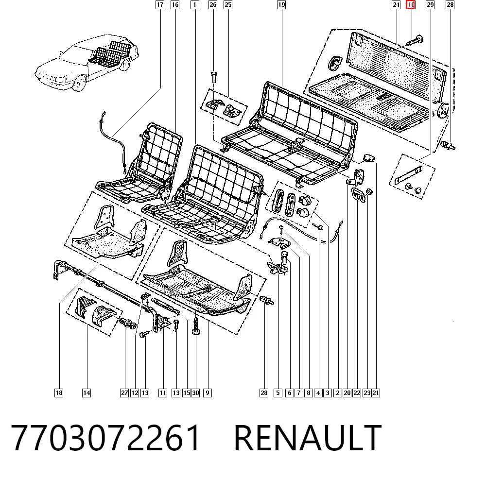 7703072261 Renault (RVI) 