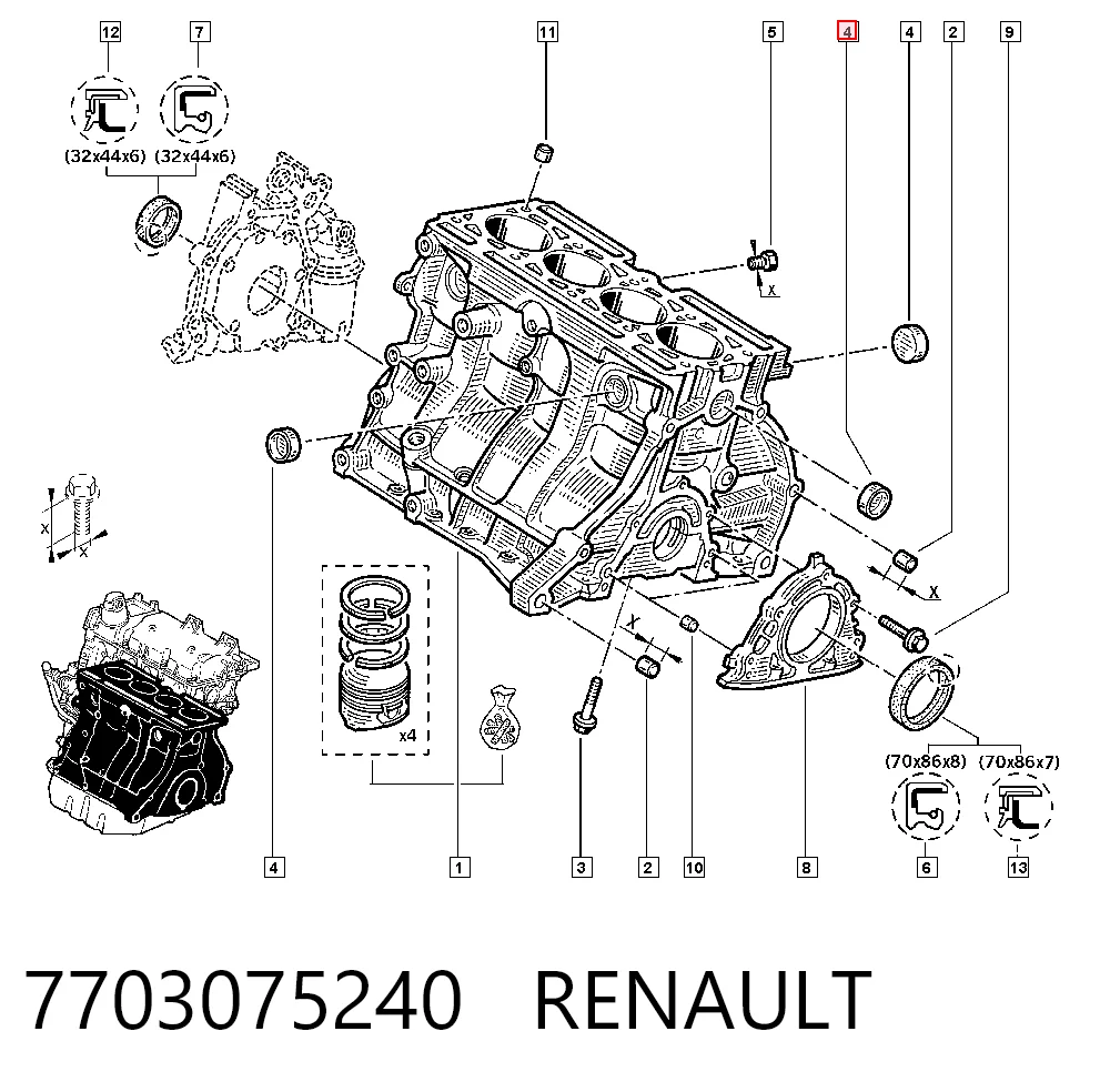 7703075240 Renault (RVI)