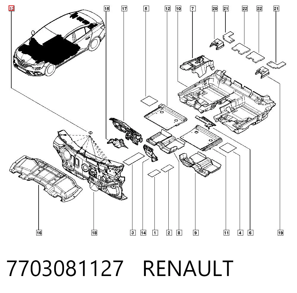 Купить 30863262 AND Клипса крепления брызговика