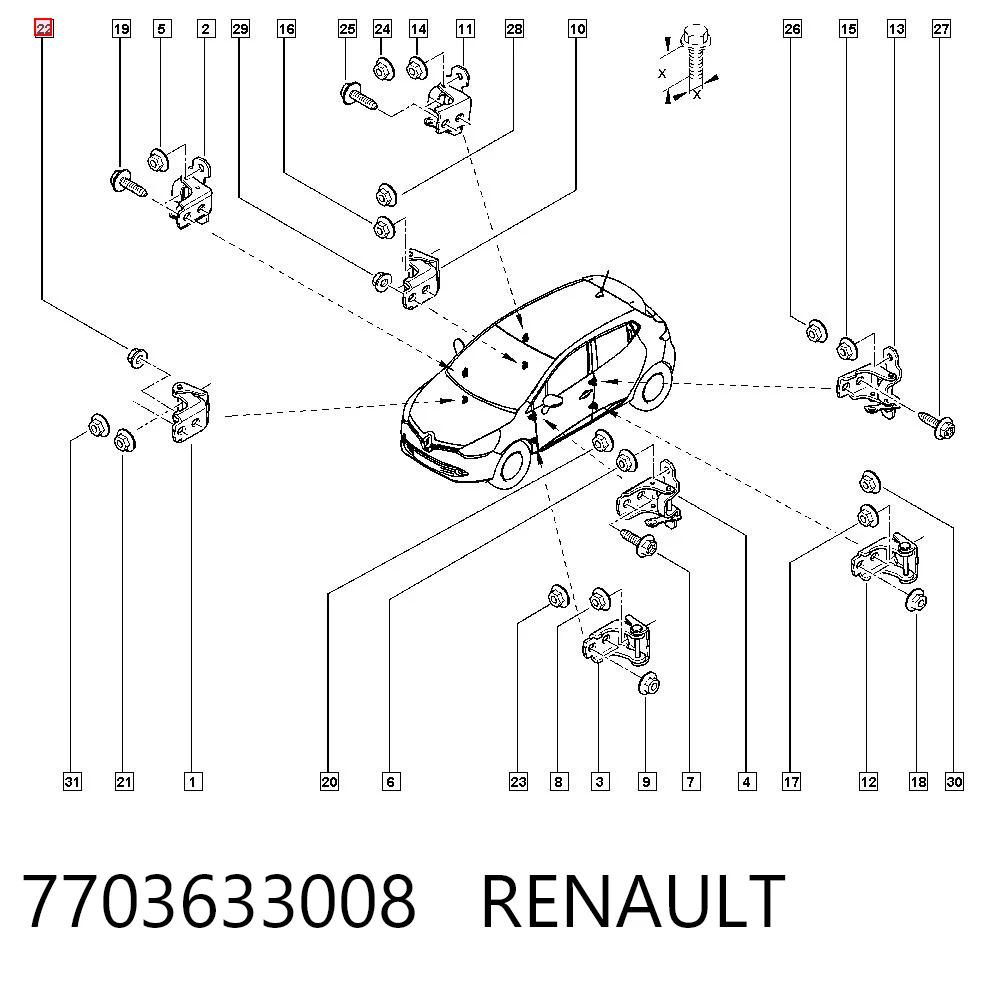 7703633008 Renault (RVI)