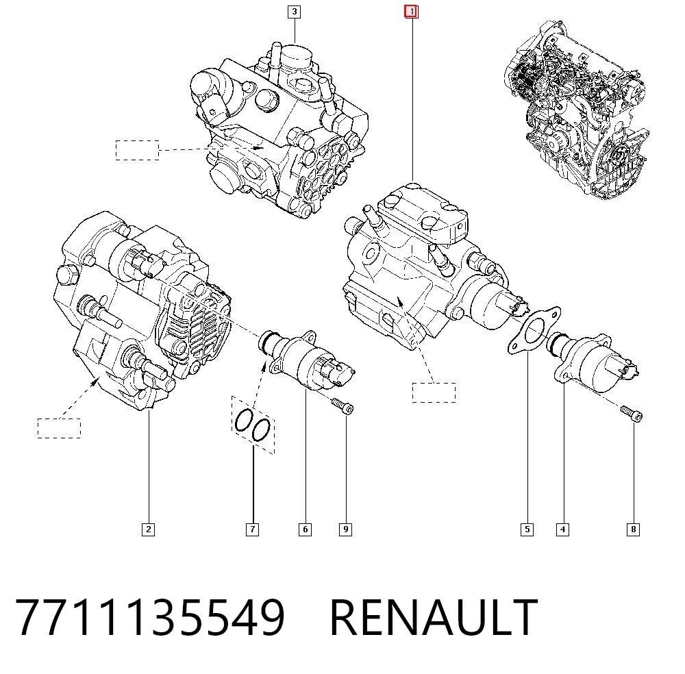  ТНВД Renault Laguna 1