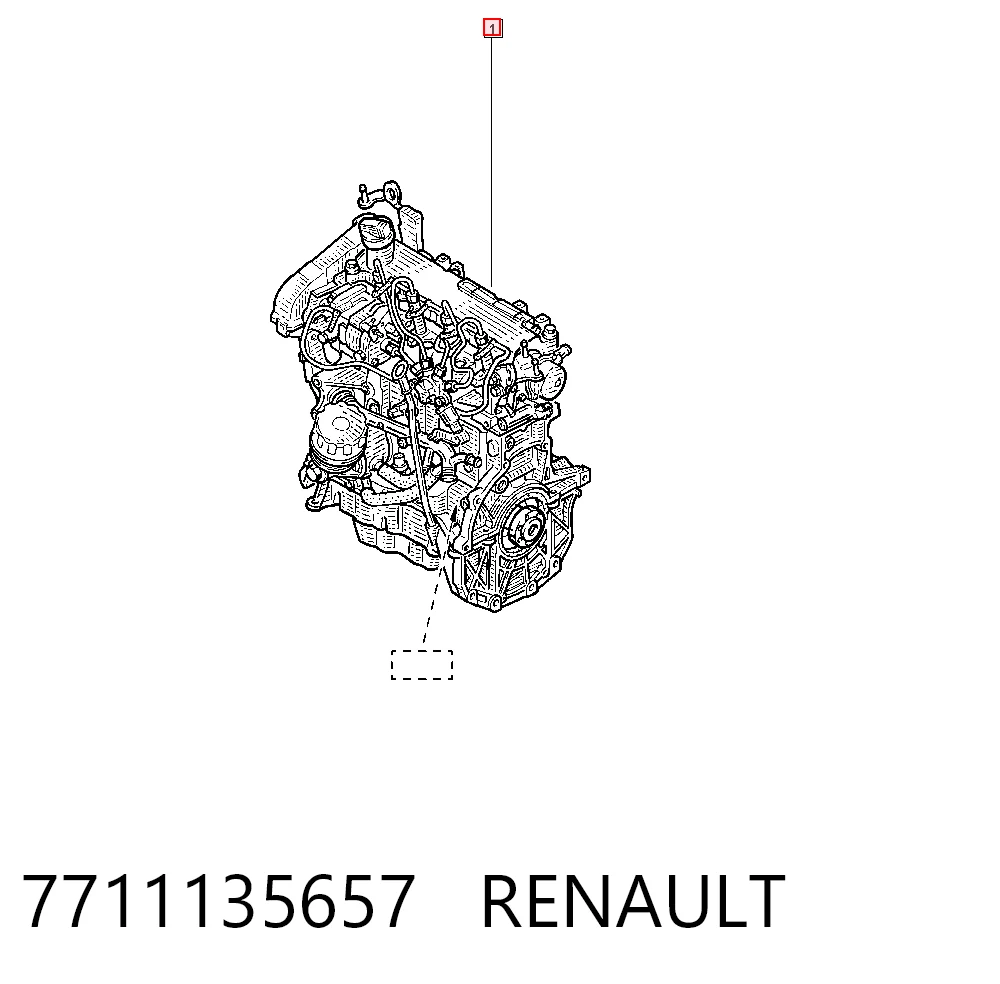 Мотор в сборе на Renault Kangoo I KC0, KC1