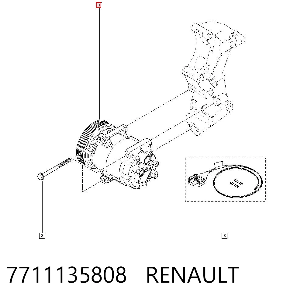 7711135808 Renault (RVI) Компрессор хладагента