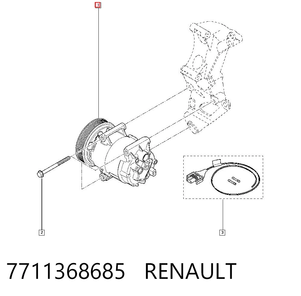 7711368685 Renault (RVI) Компрессор хладагента