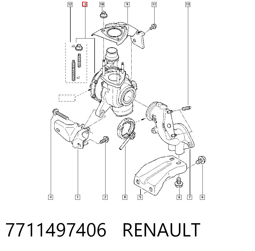 Турбина Renault Scenic 