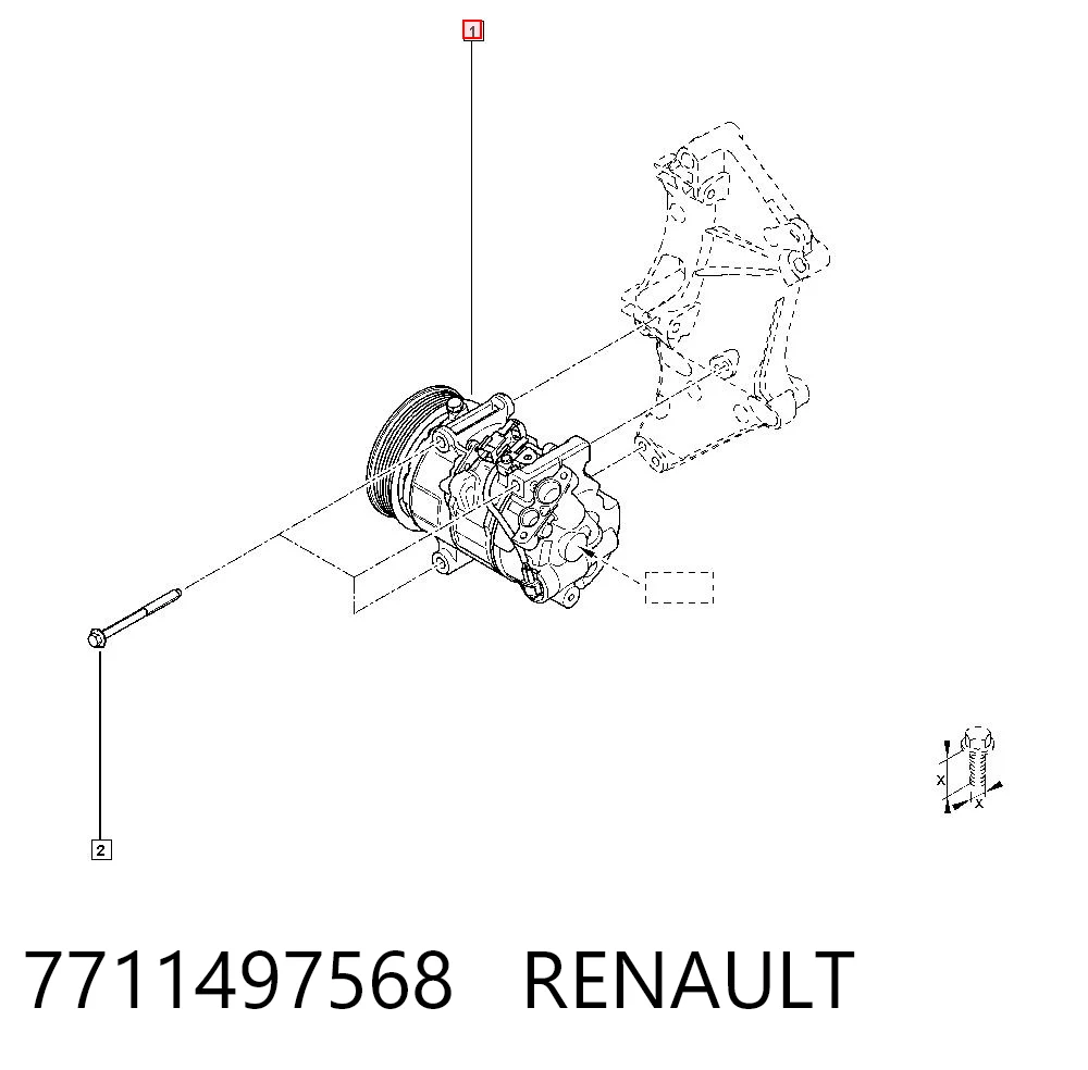 7711497568 Renault (RVI) Компрессор хладагента