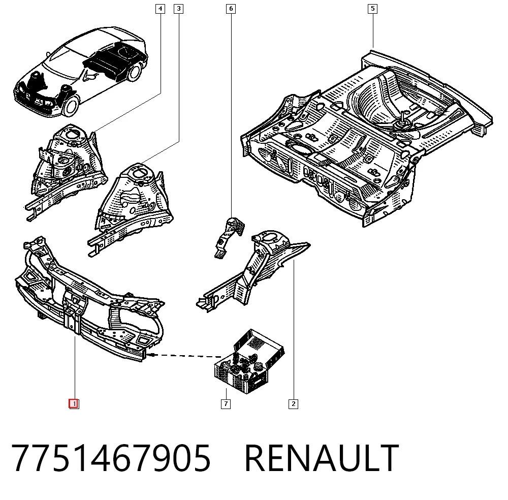 Телевизор на Renault Megane I LA0, LA1