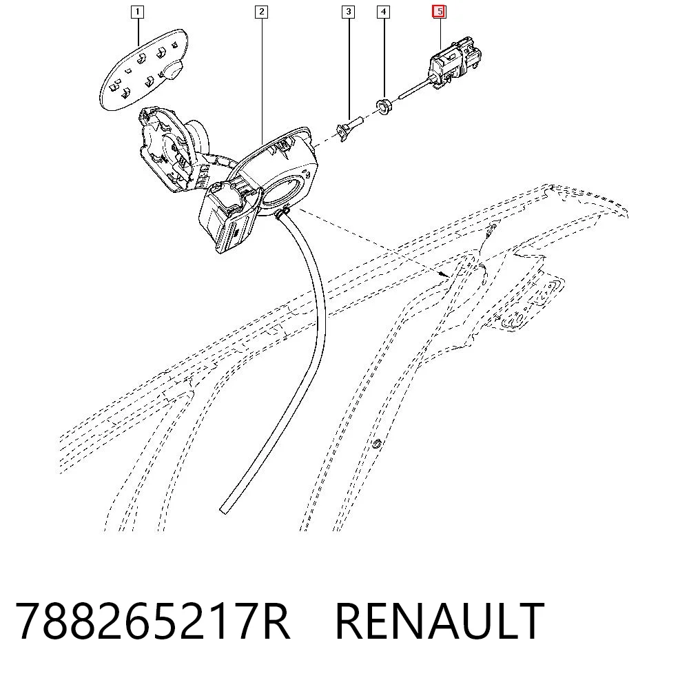 788265217R Renault (RVI) Мотор-привод открытия лючка бака